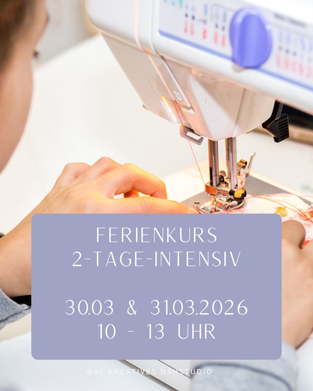 Ferienkurs 2-Tages-Intensivkurs Nähen für Kinder