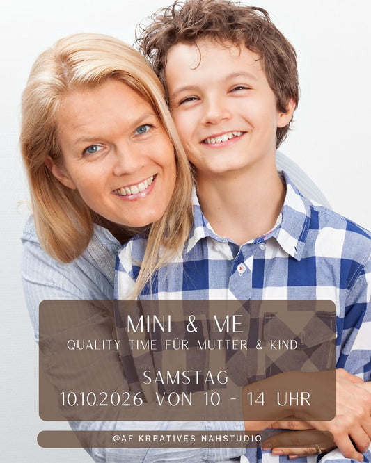 Mini & Me – Exklusive Nähzeit nur für uns 10.10.2026 von 10 - 14 Uhr