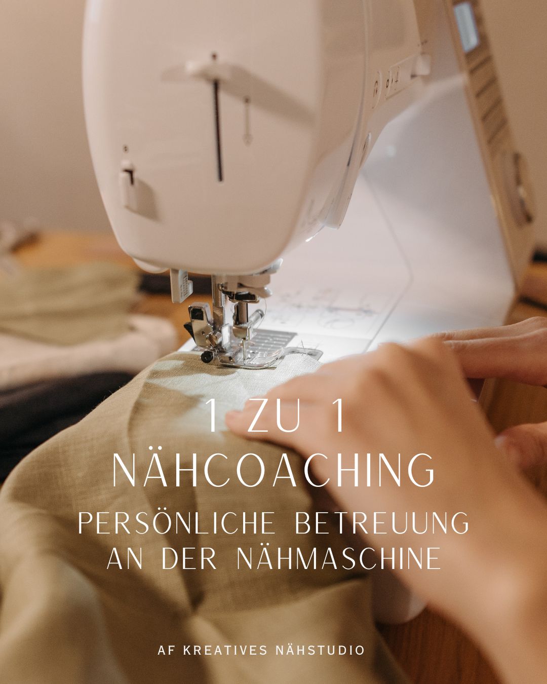 1:1 Nähcoaching – persönliche Unterstützung an der Nähmaschine