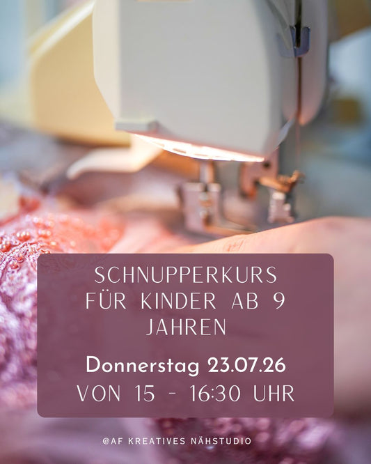 Schnupperkurs für Kinder ab 9 Jahren 23.07.2026 ( 15 - 16:30 Uhr)