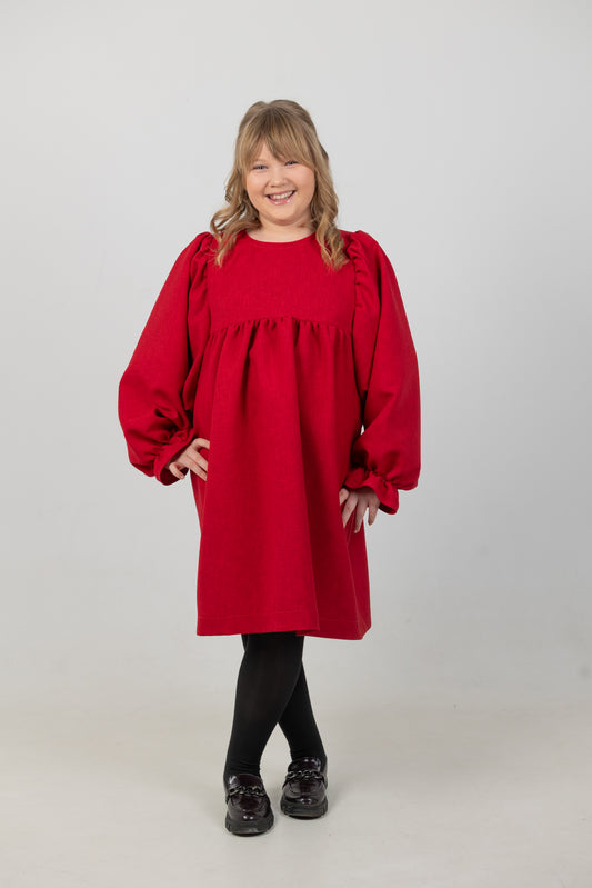 Mädchenkleid „Maja“ – Schnittmuster & Nähanleitung (Gr. 104–152)