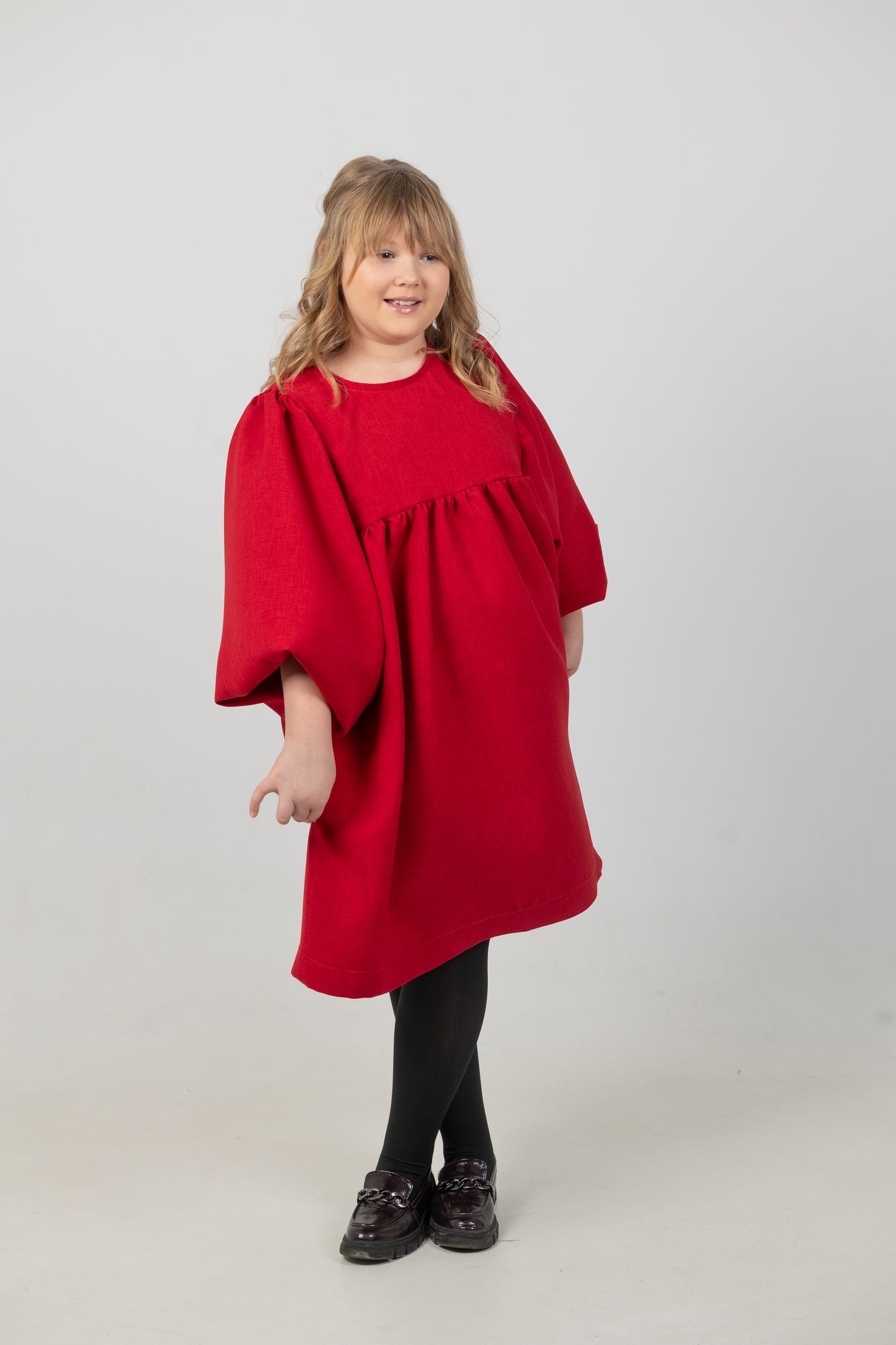 Mädchenkleid „Maja“ – Schnittmuster & Nähanleitung (Gr. 104–152)